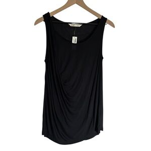 New Old Navy Black Sheer Draped Tank Top Women’s Size Medium
